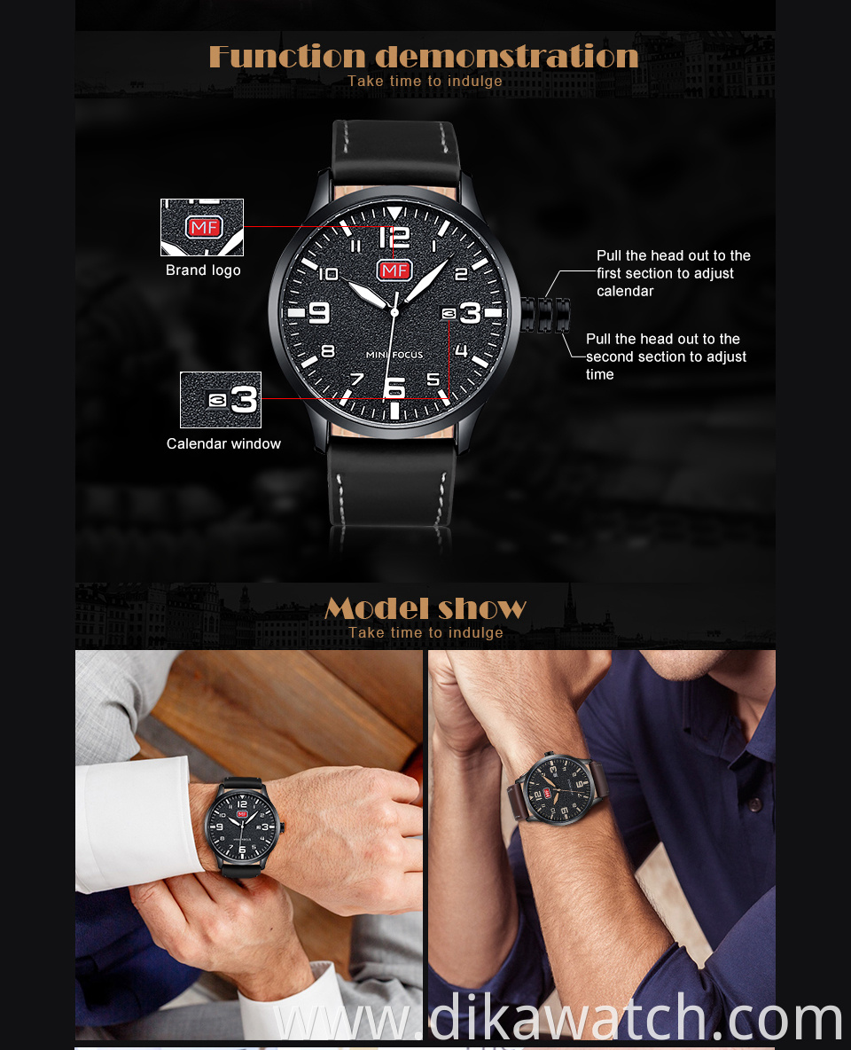 MINIFOCUS Fashion Chronograph Sport Mens Watches Top Brand Luxury Quartz Watch Reloj Hombre 2019 Male Clock relogio Masculino